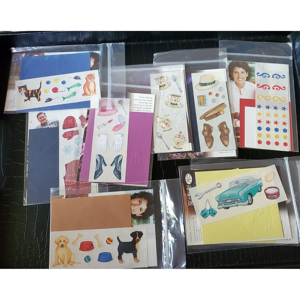 Lot Of 10 Creative Memories Die Cut/Stickers & Incomplete Heritage Sticker Pack